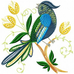 Jacobean Bird Embroidery Design 5 Jacobean Bird Embroidery Design 5